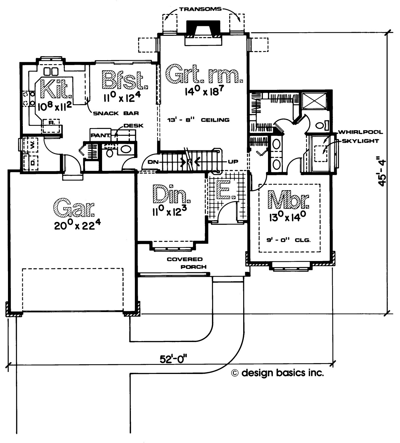 Berkey Custom Homes | Beechcreek First Floor Master Home Plan